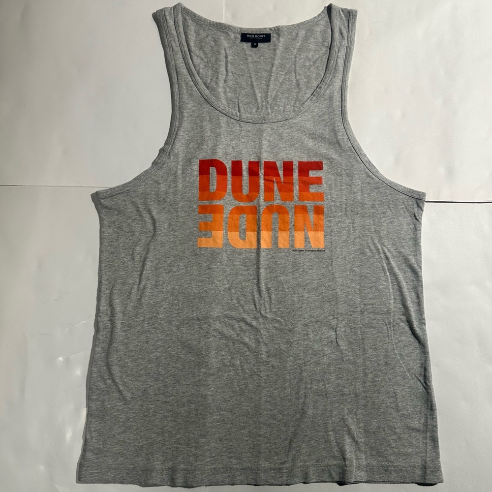 Ron Dorff “Nude” Grey Muscle Tank Top Size M